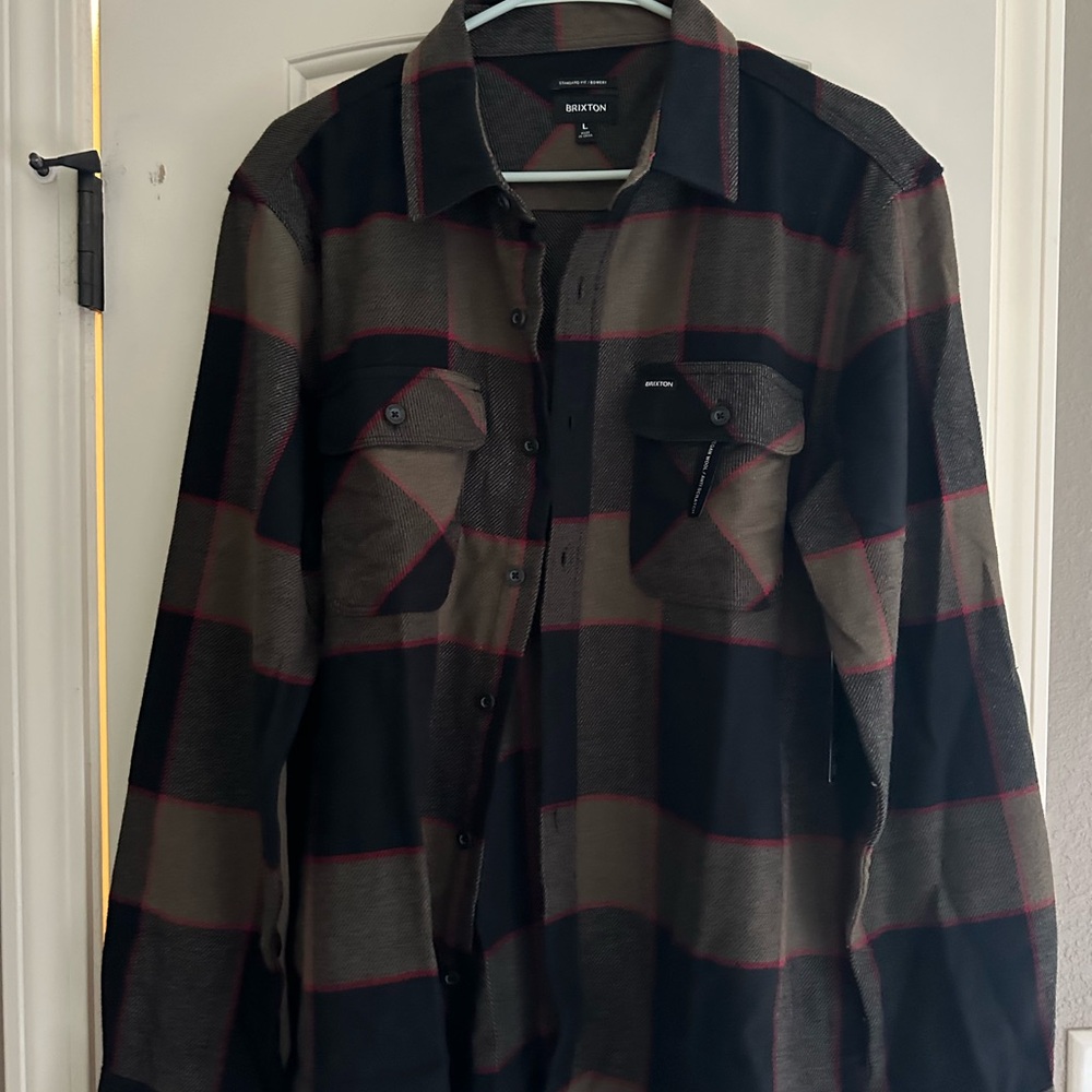Brixton Plaid Button-Up Shirt